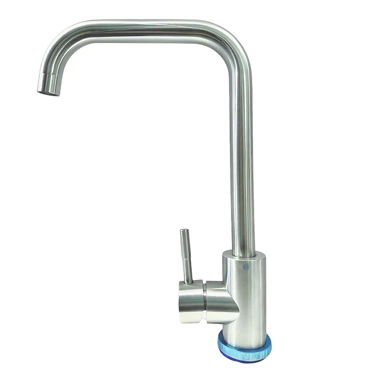 Gooseneck Brushed Mixer სამზარეულო ონკანი