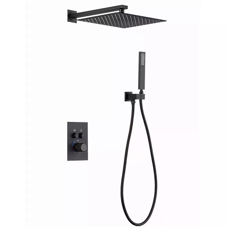 In-Wall Square ოვერჰედის წნევით საშხაპე თავი