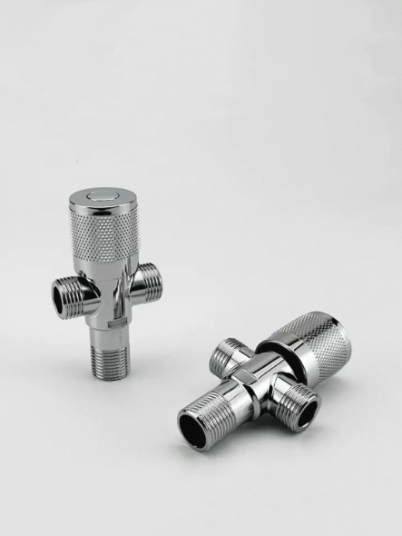 Knob-Type Dual-outlet სამმხრივი წყლის გამანაწილებელი სარქველი